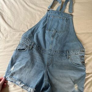 Isabel Maternity by Ingrid & Isabel Light Blue Jean Overalls